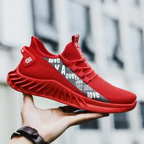 New Spring and Autumn Soft soled Running Men's Mesh Breathable Casual Sports Shoes Men's Coconut Trendy Shoes Men's Shoes - Gambar 3
