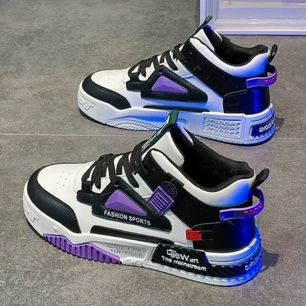 2024 New Fashion Men's Skateboard Shoes Outdoor Hip Hop Skate Shoes Man Street Platform Casual Sneakers Men zapatillas de hombre - Gambar 4