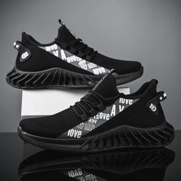 New Spring and Autumn Soft soled Running Men's Mesh Breathable Casual Sports Shoes Men's Coconut Trendy Shoes Men's Shoes - Gambar 5