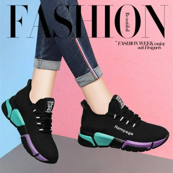 Women's shoes new comfortable women's shoes spring and autumn versatile lace up comfortable lightweight sports shoes