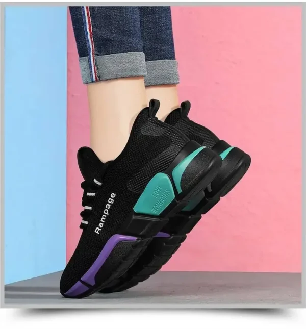 New 2024 Shoes for Women Summer Breathable Ladies Lace Up Sports Platform Sneakers Women Walking Designer Shoes Zapatos De Mujer - Gambar 5