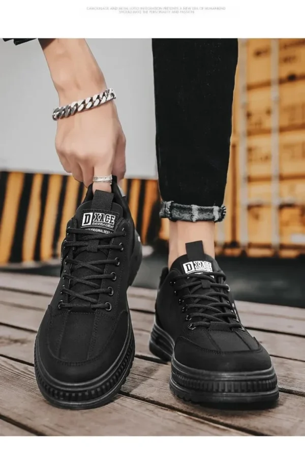 Men's shoes 2024 new spring and autumn season breathable versatile casual trendy shoes men's work lightweight sports board shoes - Gambar 6