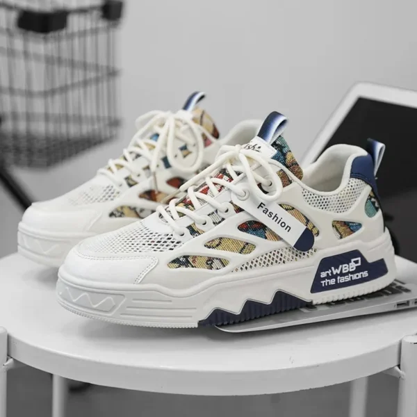 Mens Luxury Running Shoes Breathable Skateboard Shoes Chunky Comfortable Casual Sneakers Men Tenis Masculino Footwear Male - Gambar 11