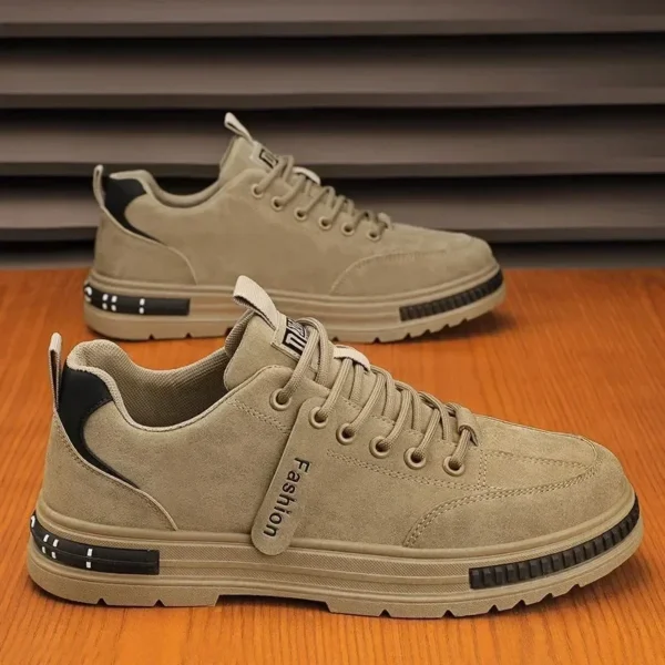 Men's shoes 2024 new spring and autumn season breathable versatile casual trendy shoes men's work lightweight sports board shoes - Gambar 2