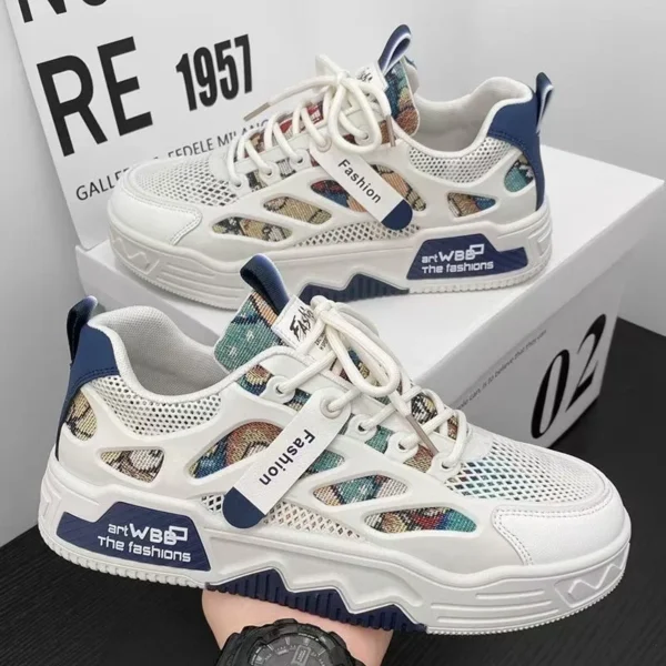 Mens Luxury Running Shoes Breathable Skateboard Shoes Chunky Comfortable Casual Sneakers Men Tenis Masculino Footwear Male - Gambar 2